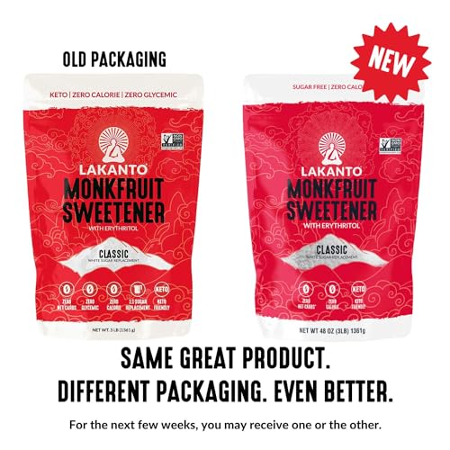 Lakanto Monk Fruit Sweetener - Keto Friendly Sugar Substitute