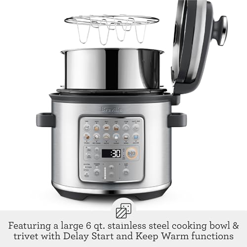 Breville Fast Slow GO™ Cooker, Brushed Stainless, BPR680BSS