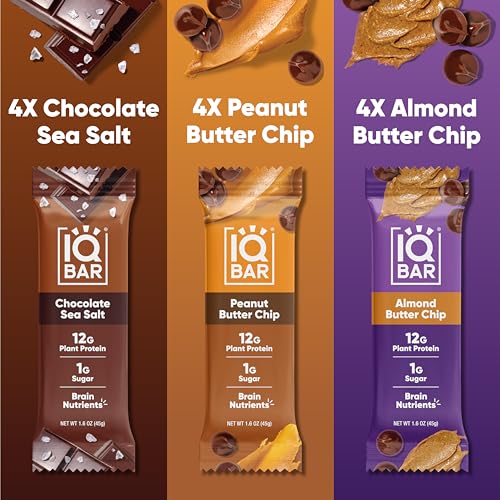 IQBAR Chocolate Lovers Variety - Low Carb Keto Bars