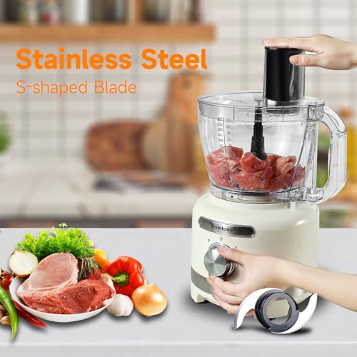16-Cup Keto Food Processor with 7 Blades, 9 Functions