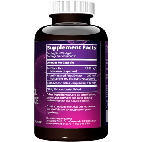 MRM Nutrition CoQ-10 Resveratrol Red Yeast Rice