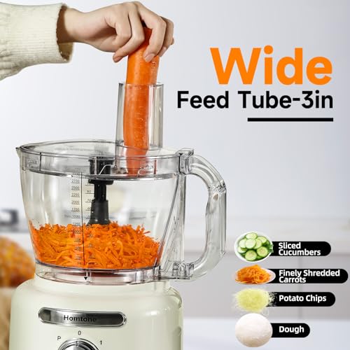 16-Cup Keto Food Processor with 7 Blades, 9 Functions