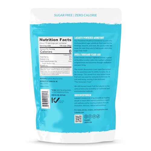 Lakanto Powdered Monk Fruit Sweetener - Keto Friendly