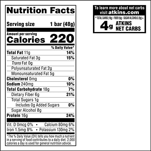 Atkins Peanut Butter Granola Protein Bars, 16g Protein