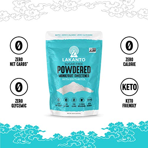 Lakanto Powdered Monk Fruit Sweetener - Keto Friendly