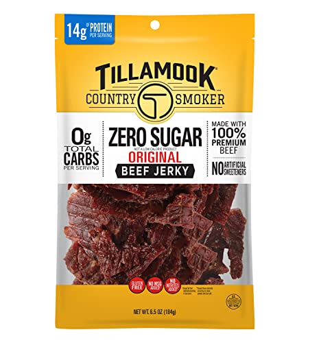 Tillamook Country Smoker Beef Jerky, Keto Friendly, Original, 6.5 oz