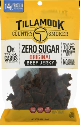 Tillamook Country Smoker Beef Jerky, Keto Friendly, Original, 6.5 oz