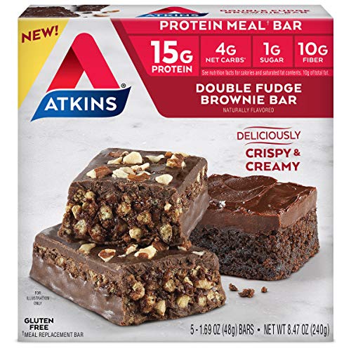 Keto-Friendly Atkins Double Fudge Brownie Protein Bar