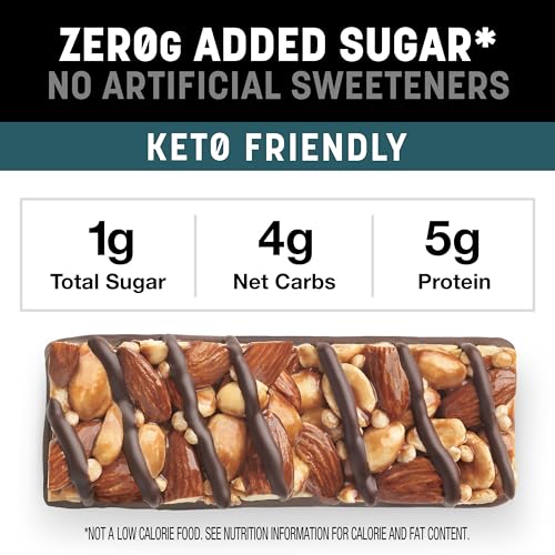 KIND ZERO Sugar Bars- Keto Snacks, Variety Pack