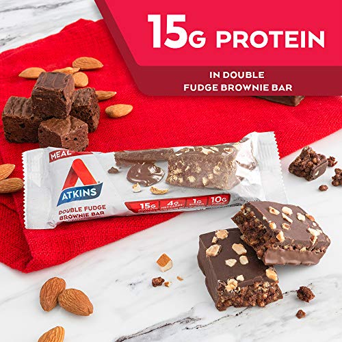 Keto-Friendly Atkins Double Fudge Brownie Protein Bar
