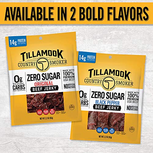 Tillamook Country Smoker Beef Jerky, Keto Friendly, Original, 6.5 oz