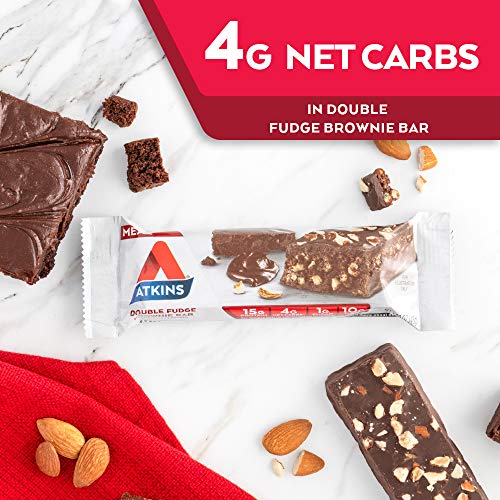 Keto-Friendly Atkins Double Fudge Brownie Protein Bar