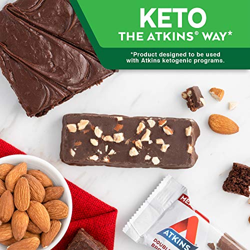 Keto-Friendly Atkins Double Fudge Brownie Protein Bar