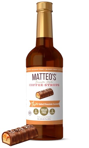 Matteo's Keto-Friendly Salted Chocolate Caramel Coffee Syrup