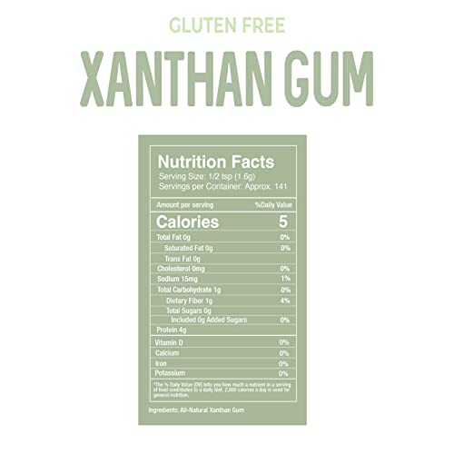8 oz Xanthan Gum Powder for Keto Baking and Cooking