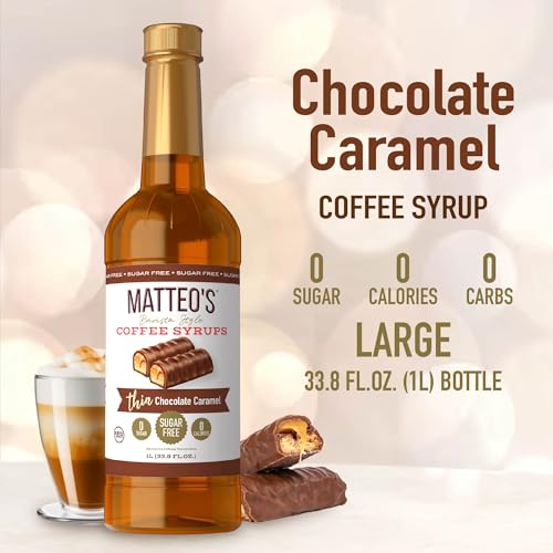 Matteo's Keto-Friendly Salted Chocolate Caramel Coffee Syrup