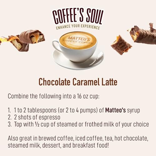 Matteo's Keto-Friendly Salted Chocolate Caramel Coffee Syrup