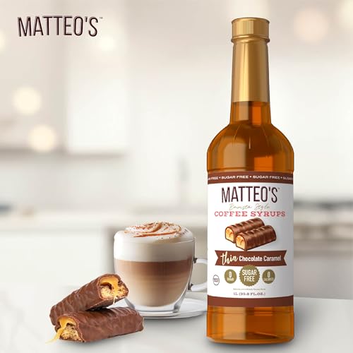 Matteo's Keto-Friendly Salted Chocolate Caramel Coffee Syrup
