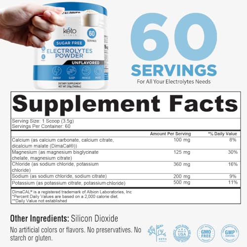 Keto Vitals Electrolyte Powder Mix | Keto-Friendly Sugar-Free