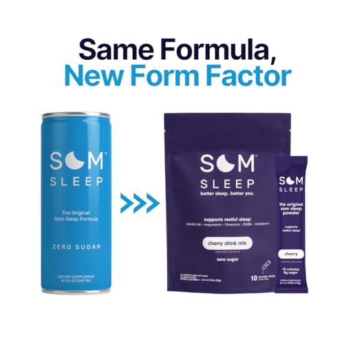 Keto-Friendly Restful Sleep Powder: Som Sleep, Cherry Flavor