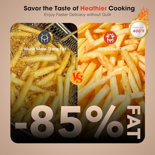 Large Dual Air Fryer with Independent Temperature Control