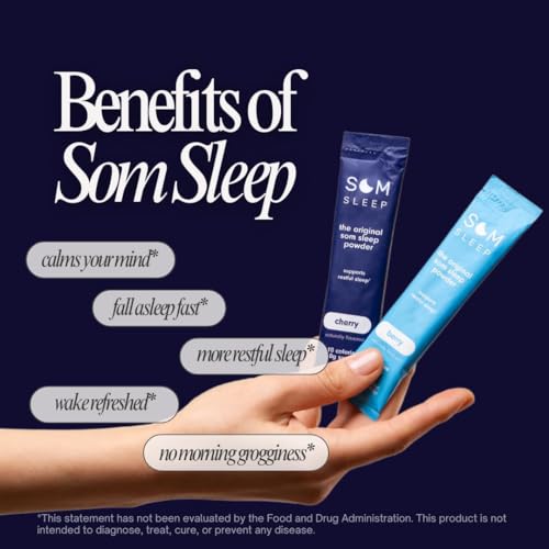 Keto-Friendly Restful Sleep Powder: Som Sleep, Cherry Flavor