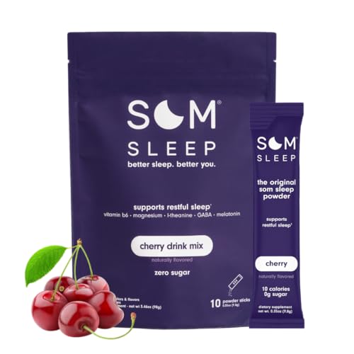 Keto-Friendly Restful Sleep Powder: Som Sleep, Cherry Flavor