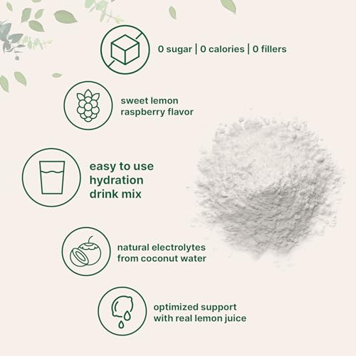 Keto-friendly Lemon Raspberry Hydration Powder - 2 lbs