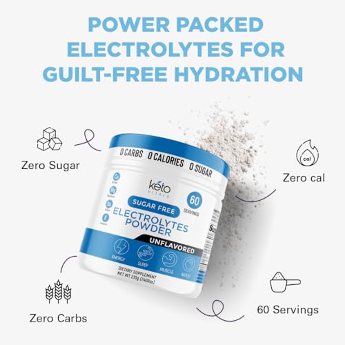 Keto Vitals Electrolyte Powder Mix | Keto-Friendly Sugar-Free