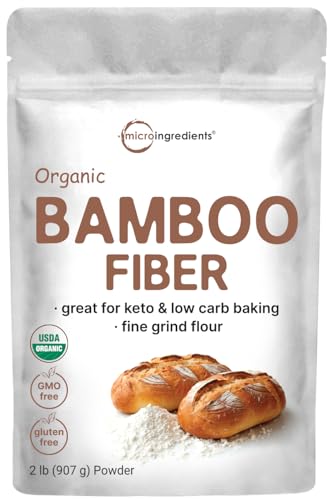 2lbs Organic Bamboo Fiber Powder for Low Carb Baking