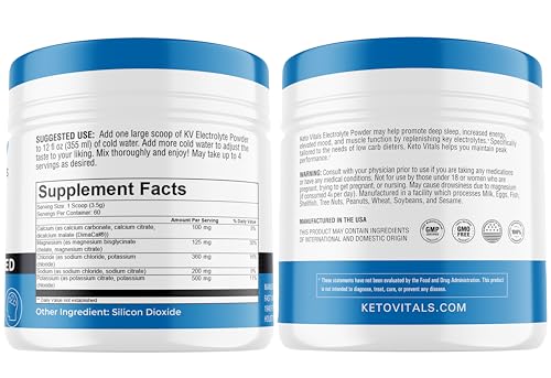 Keto Vitals Electrolyte Powder Mix | Keto-Friendly Sugar-Free