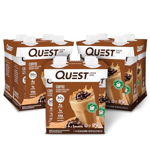 Quest Coffee Protein Shake: 30g Protein, 4g Carb, Keto