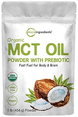 Organic MCT Oil Powder with Prebiotic Fiber, 1lb