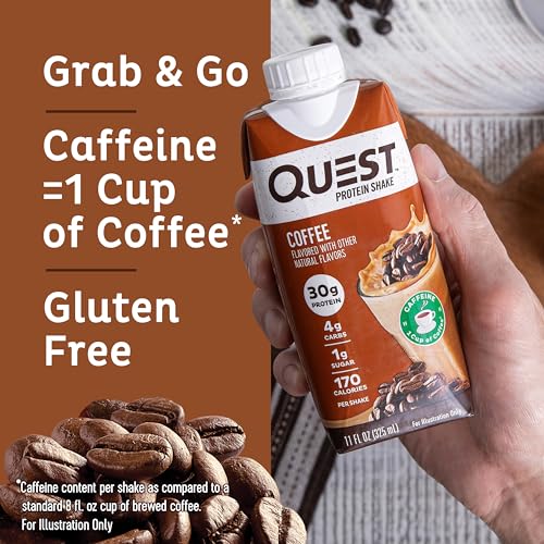 Quest Coffee Protein Shake: 30g Protein, 4g Carb, Keto