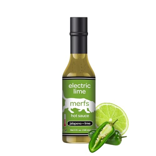 Merfs Electric Lime Jalapeno Hot Sauce - Keto Friendly