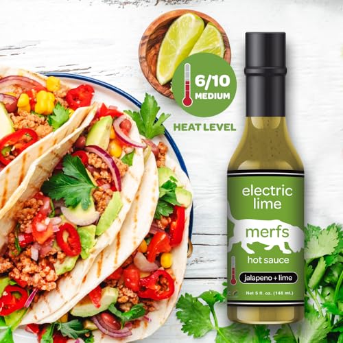 Merfs Electric Lime Jalapeno Hot Sauce - Keto Friendly