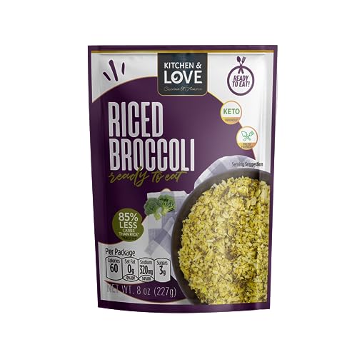 Riced Broccoli 8 oz (3 Pack) | Keto-Friendly, Vegan