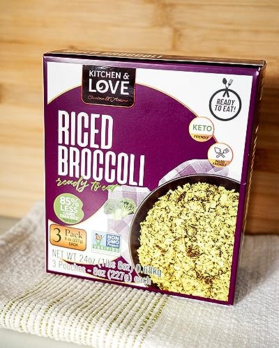 Riced Broccoli 8 oz (3 Pack) | Keto-Friendly, Vegan