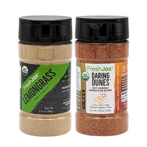 Organic Lemongrass Powder & Harissa Moroccan Blend Duo - Keto/Paleo