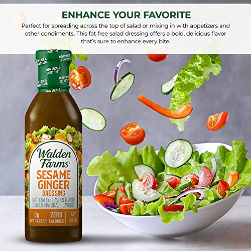 Sugar Free Sesame Ginger Dressing, Keto Friendly 12 oz