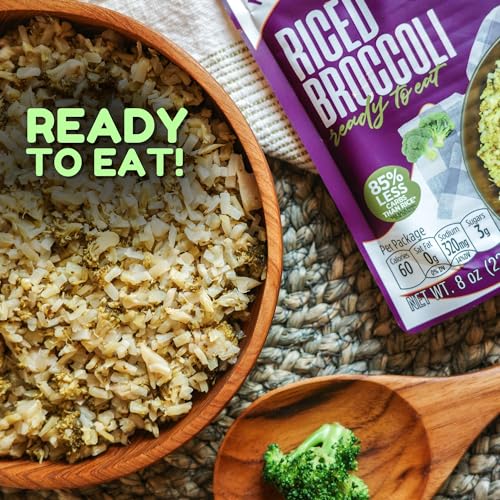 Riced Broccoli 8 oz (3 Pack) | Keto-Friendly, Vegan