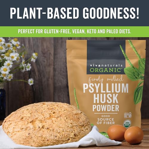 Certified Organic Psyllium Husk Powder - Ideal for Keto