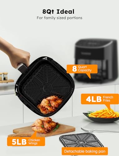 Nuwave Brio Plus 8 Qt Air Fryer, Keto-Friendly