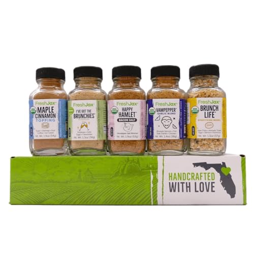 FreshJax Keto Breakfast Seasoning Gift Set | Pack of 5 Organic Spices and Seasonings
