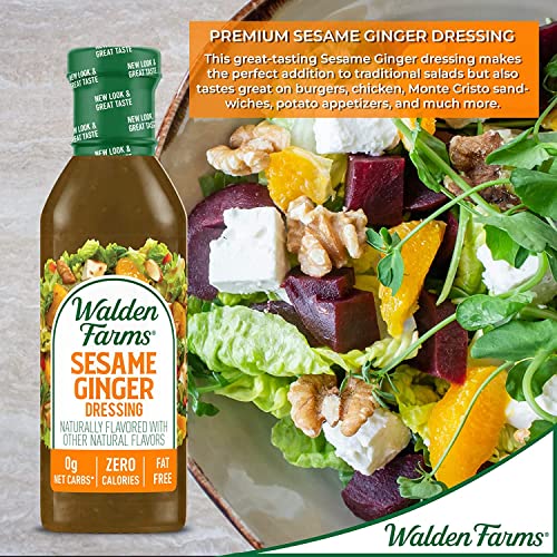 Sugar Free Sesame Ginger Dressing, Keto Friendly 12 oz