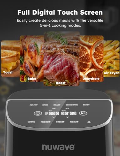 Nuwave Brio Plus 8 Qt Air Fryer, Keto-Friendly