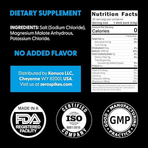 Zerospike Electrolytes Powder Packets for Keto Hydration