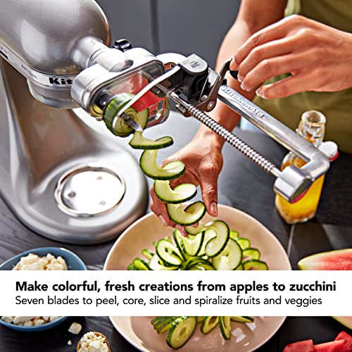 KitchenAid Spiralizer Plus & Food Processor Attachments - Silver