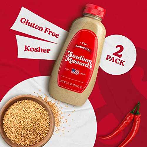 Cleveland's Stadium Mustard: Keto Friendly Tailgate Must-Have (12oz, 2 Pack)