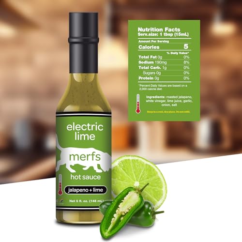 Merfs Electric Lime Jalapeno Hot Sauce | Keto-Friendly